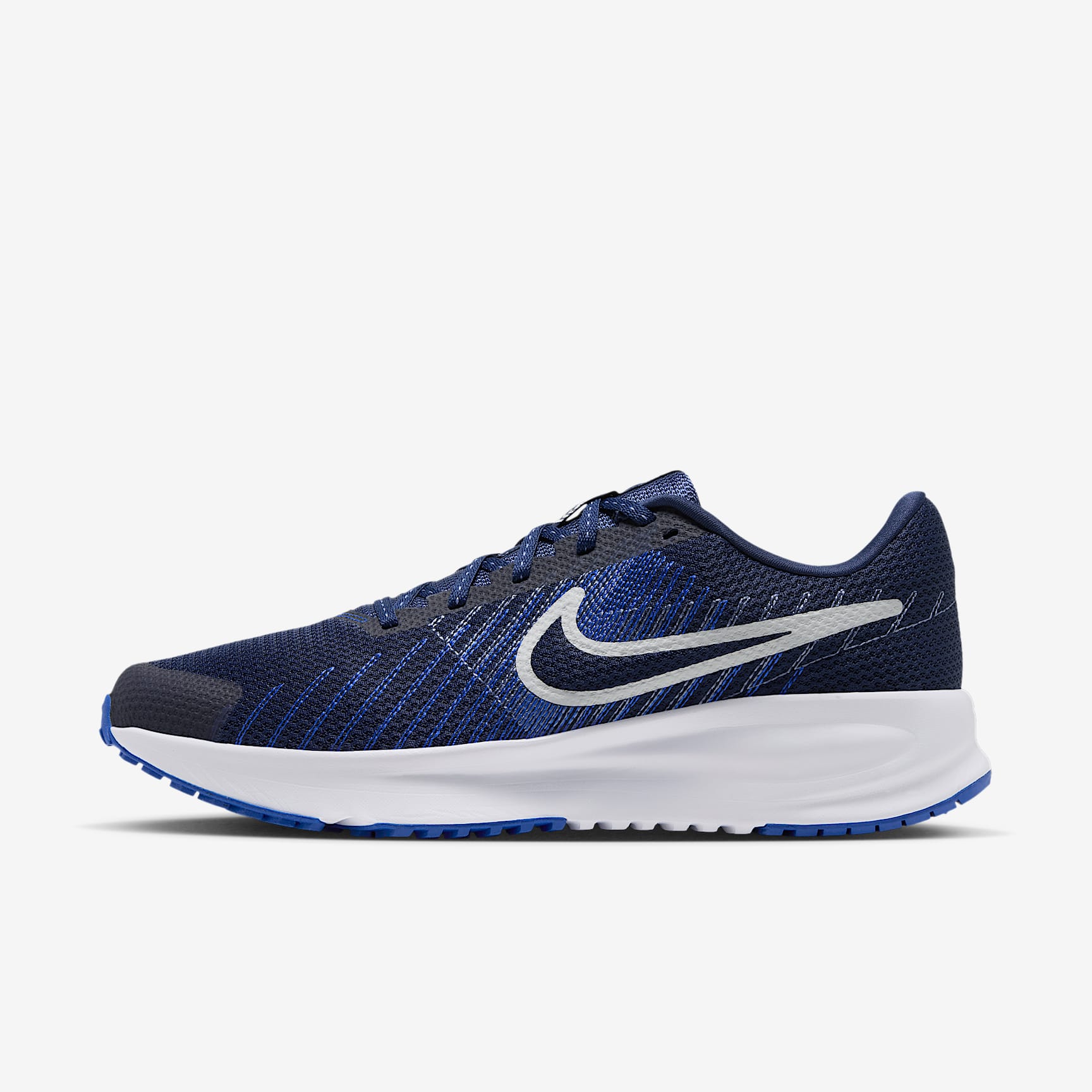 Nike Run Defy Straßenlaufschuh (Herren) – Midnight Navy/Racer Blue/Smokey Blue/Grey Mist