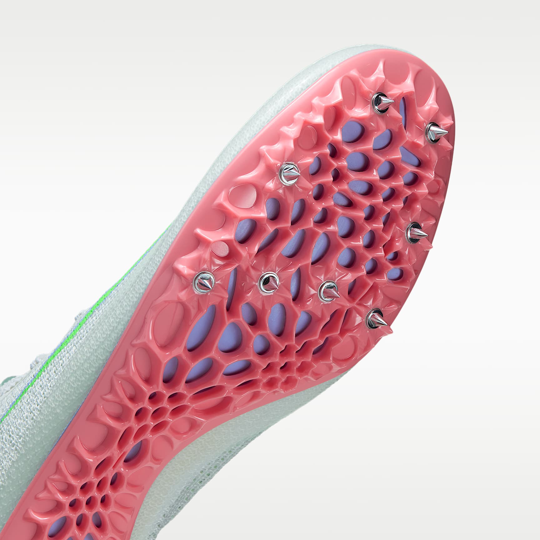 Nike Zoom Superfly Elite 2 Sprint-Spikes – Summit White/Aluminum/Atomic Pink/Electro Green