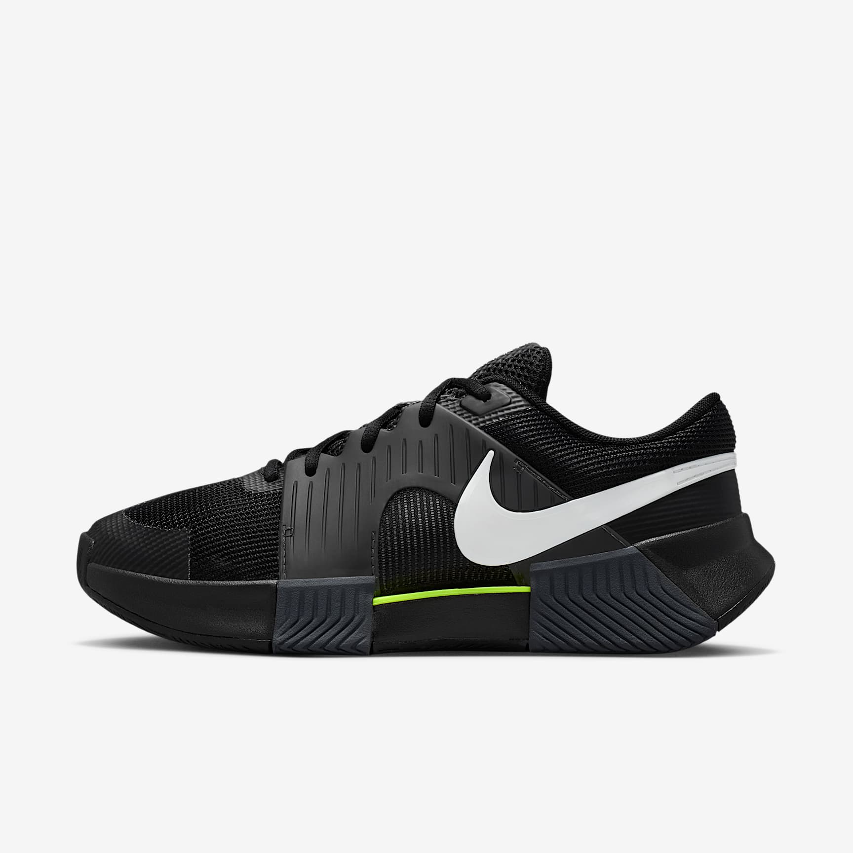 Nike GP Challenge 1.5 Hartplatz-Tennisschuh (Damen) – Schwarz/Anthracite/Volt/Weiß