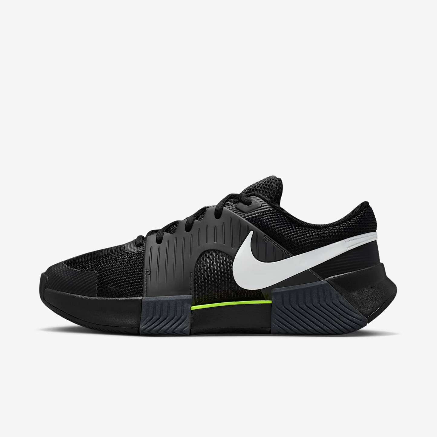 Nike GP Challenge 1.5 Hartplatz-Tennisschuh (Damen) – Schwarz/Anthracite/Volt/Weiß