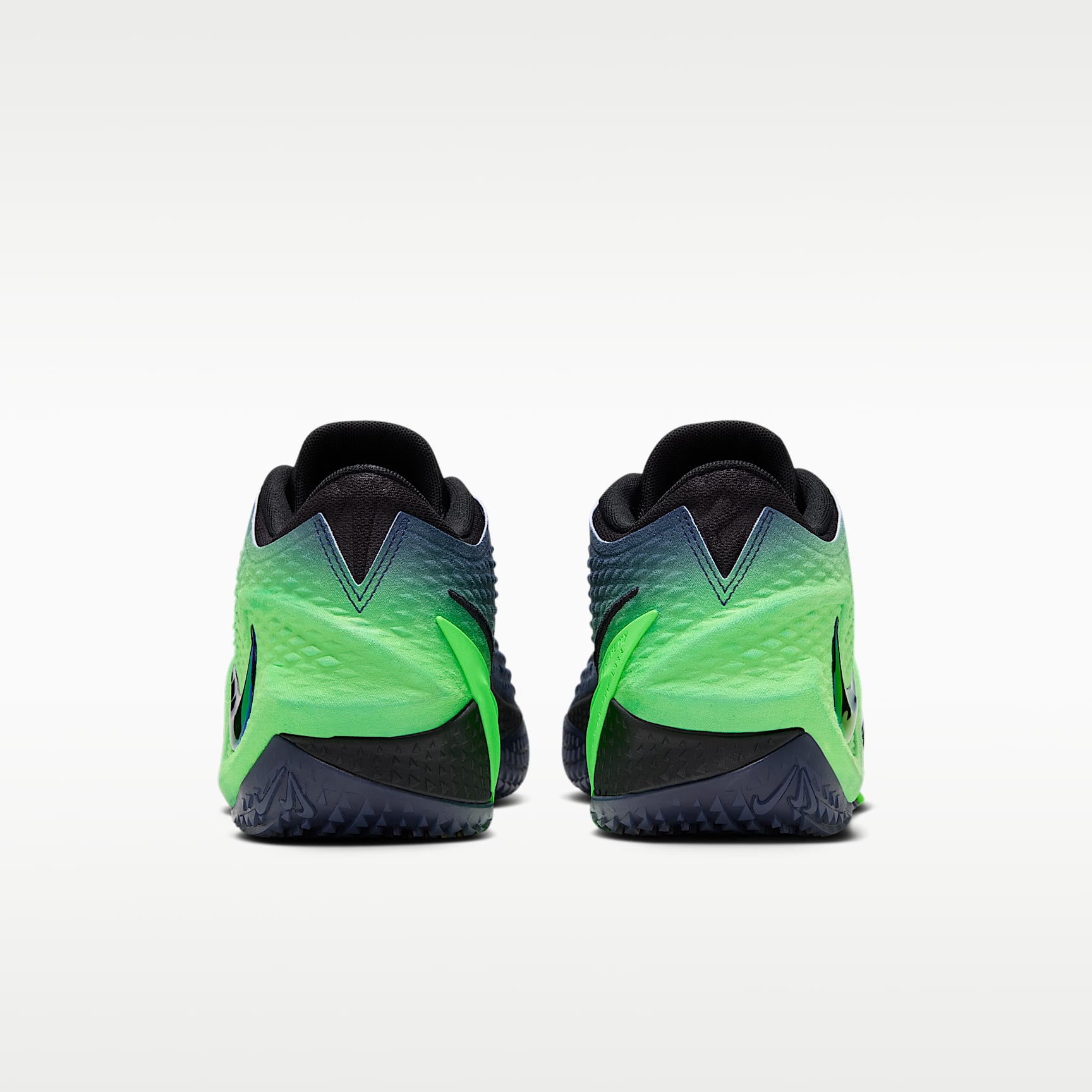 JA 4 "Nightmare" Basketballschuhe – Obsidian/Schwarz/Voltage Green/Multi-Color