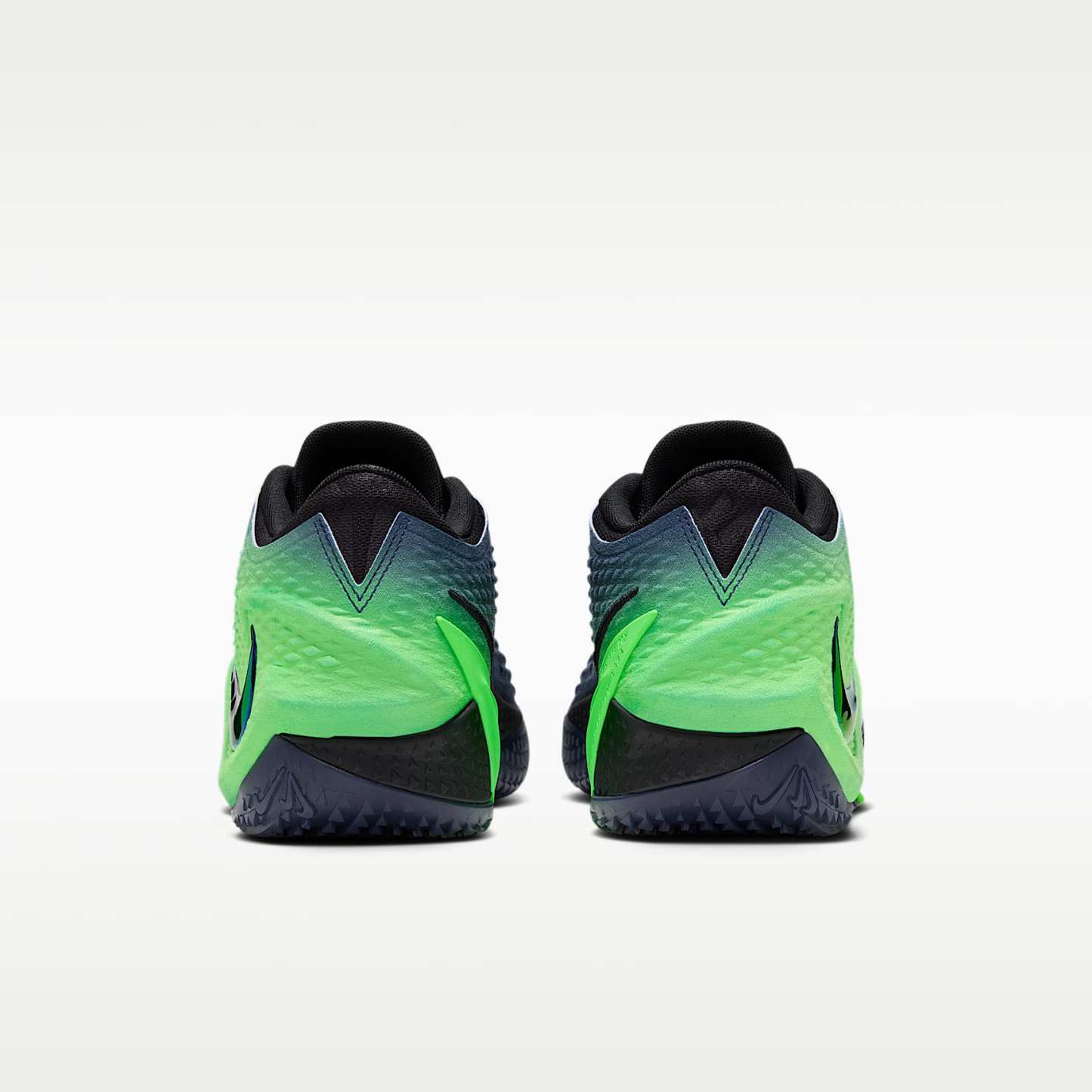 JA 4 "Nightmare" Basketballschuhe – Obsidian/Schwarz/Voltage Green/Multi-Color