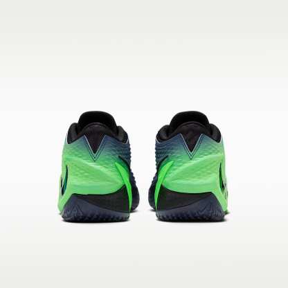 JA 4 "Nightmare" Basketballschuhe – Obsidian/Schwarz/Voltage Green/Multi-Color