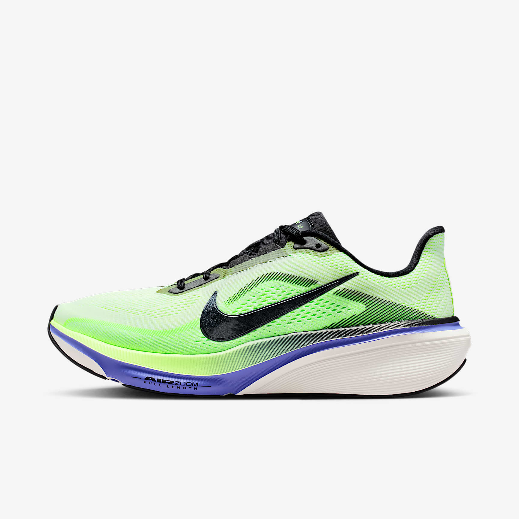 Nike Pegasus 42 Straßenlaufschuh (Herren) – Volt Tint/Sapphire/Lime Blast/Black Spruce