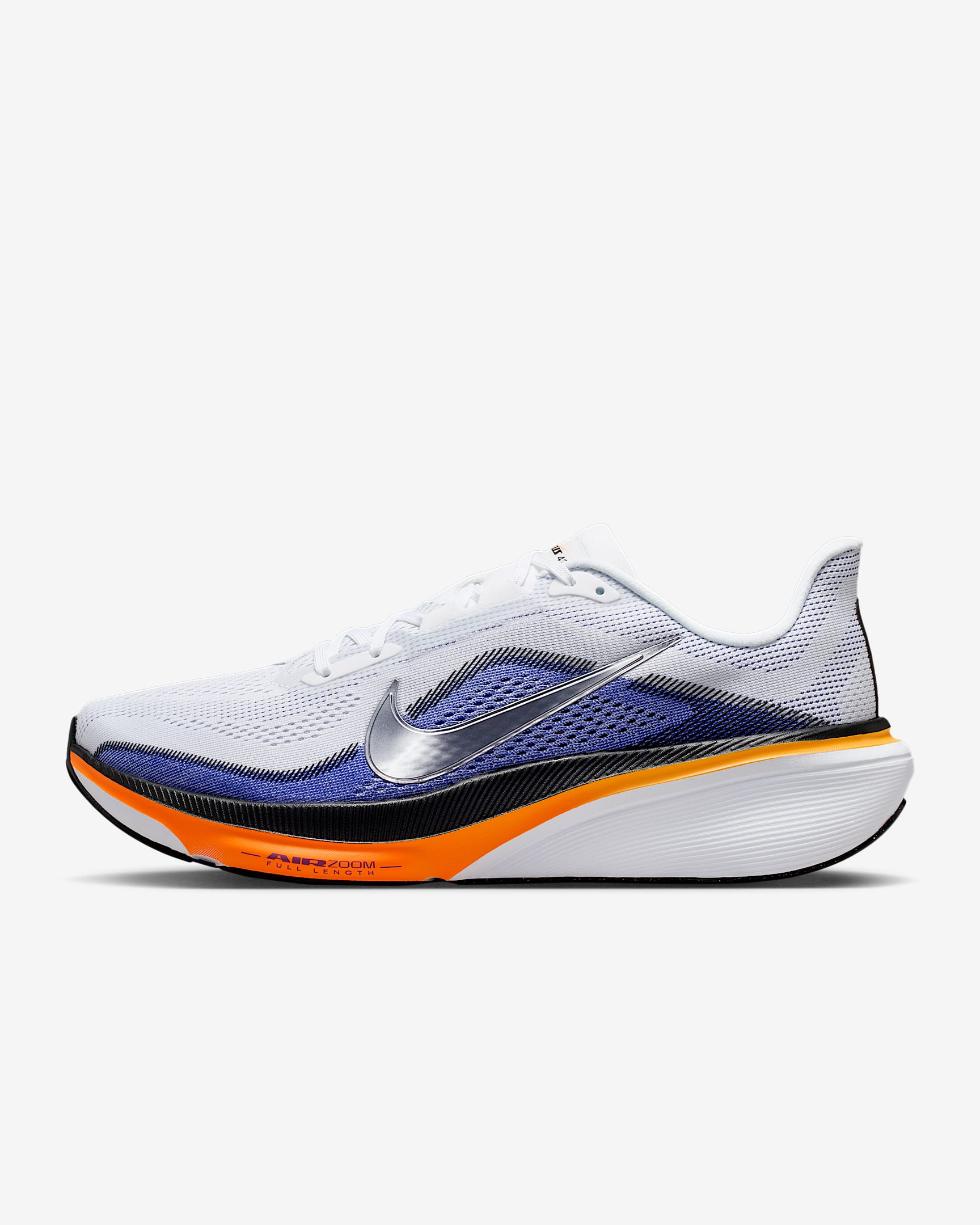 Nike Pegasus 42 Straßenlaufschuh (Herren) – Weiß/Lapis/Total Orange/Metallic Silver
