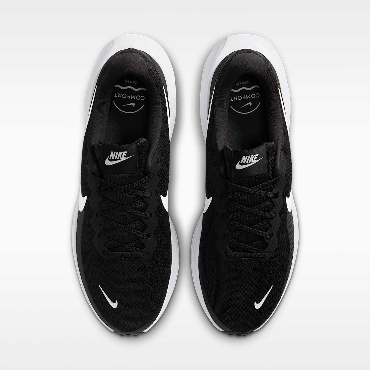 Nike Revolution 8 Straßenlaufschuh (Herren) – Schwarz/Schwarz/Weiß