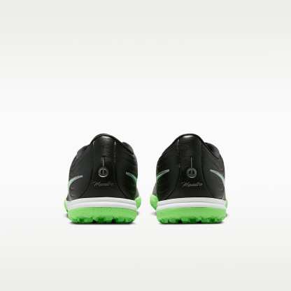 Nike Tiempo Maestro Academy Low-Top-Fußballschuh für Turf – Schwarz/Schwarz/Illusion Green