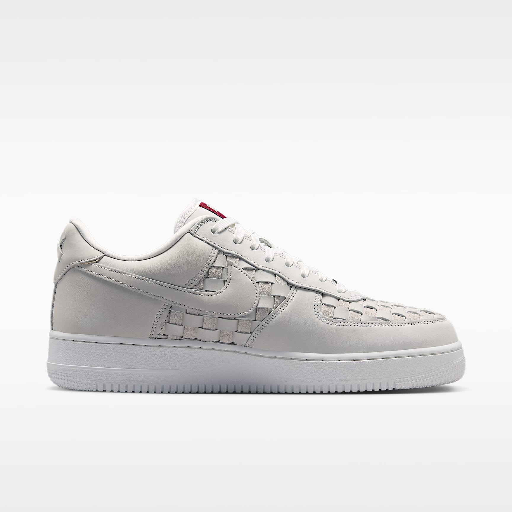 Nike Air Force 1 Low Retro Premium Schuh (Herren) – Summit White/Team Red/Metallic Silver/Summit White
