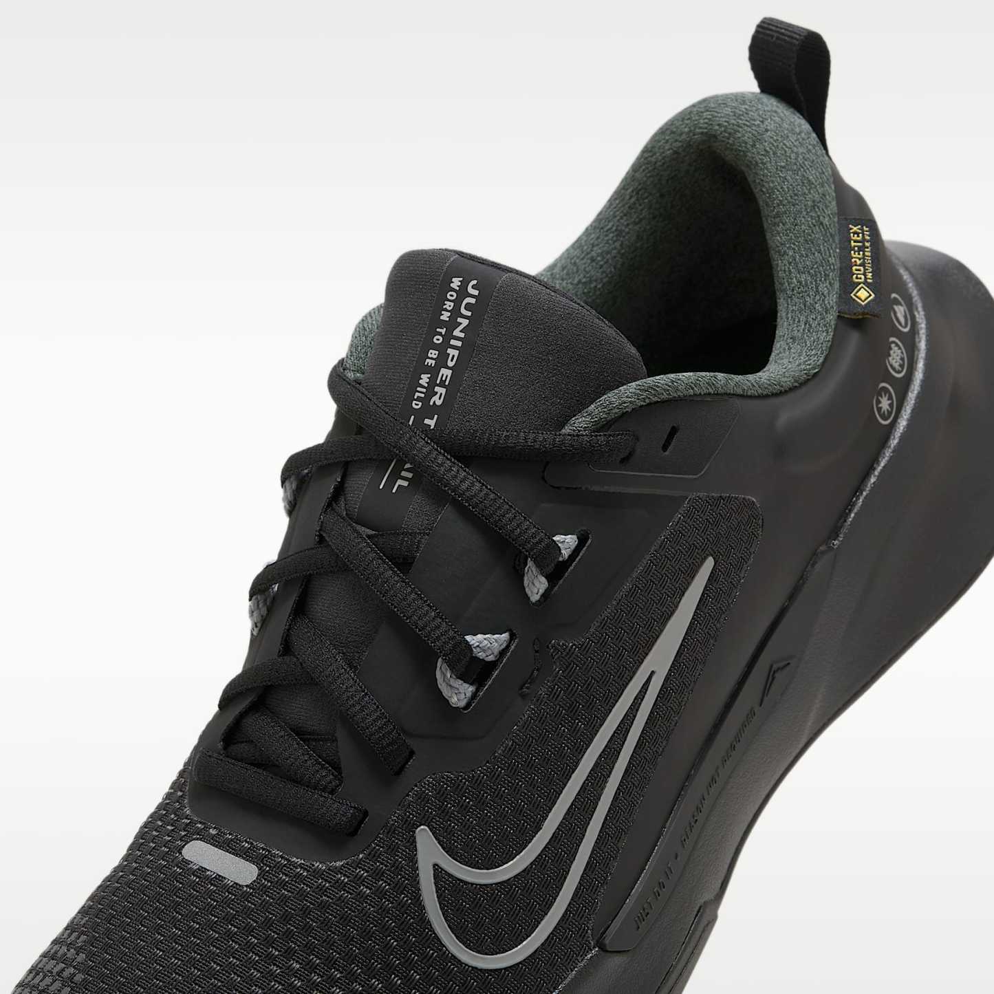 Nike Juniper Trail 2 GORE-TEX wasserfester Traillaufschuh (Damen) – Schwarz/Anthracite/Cool Grey