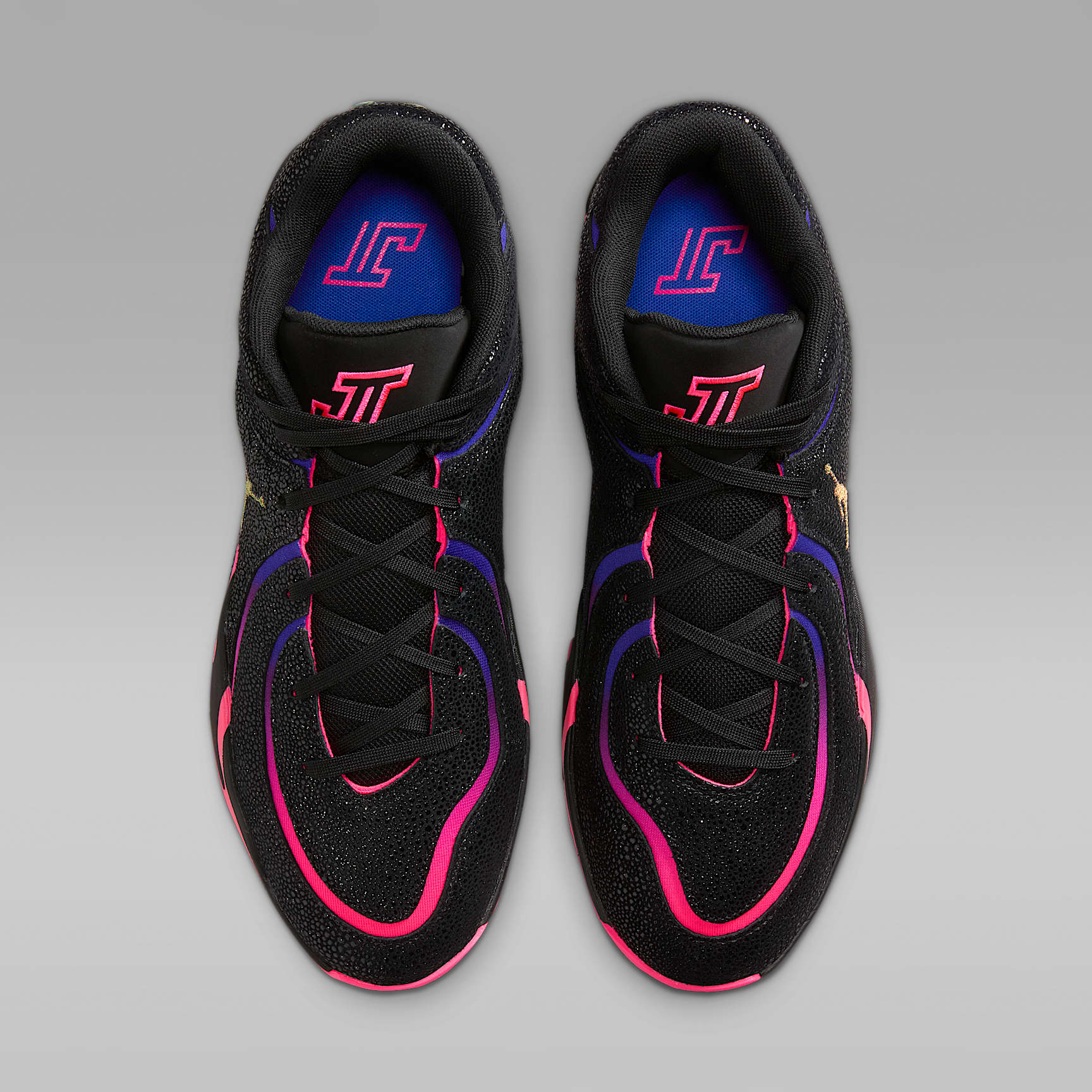 Tatum 4 "Playoffs" Basketballschuh – Schwarz/Fierce Purple/Racer Blue/Hyper Pink