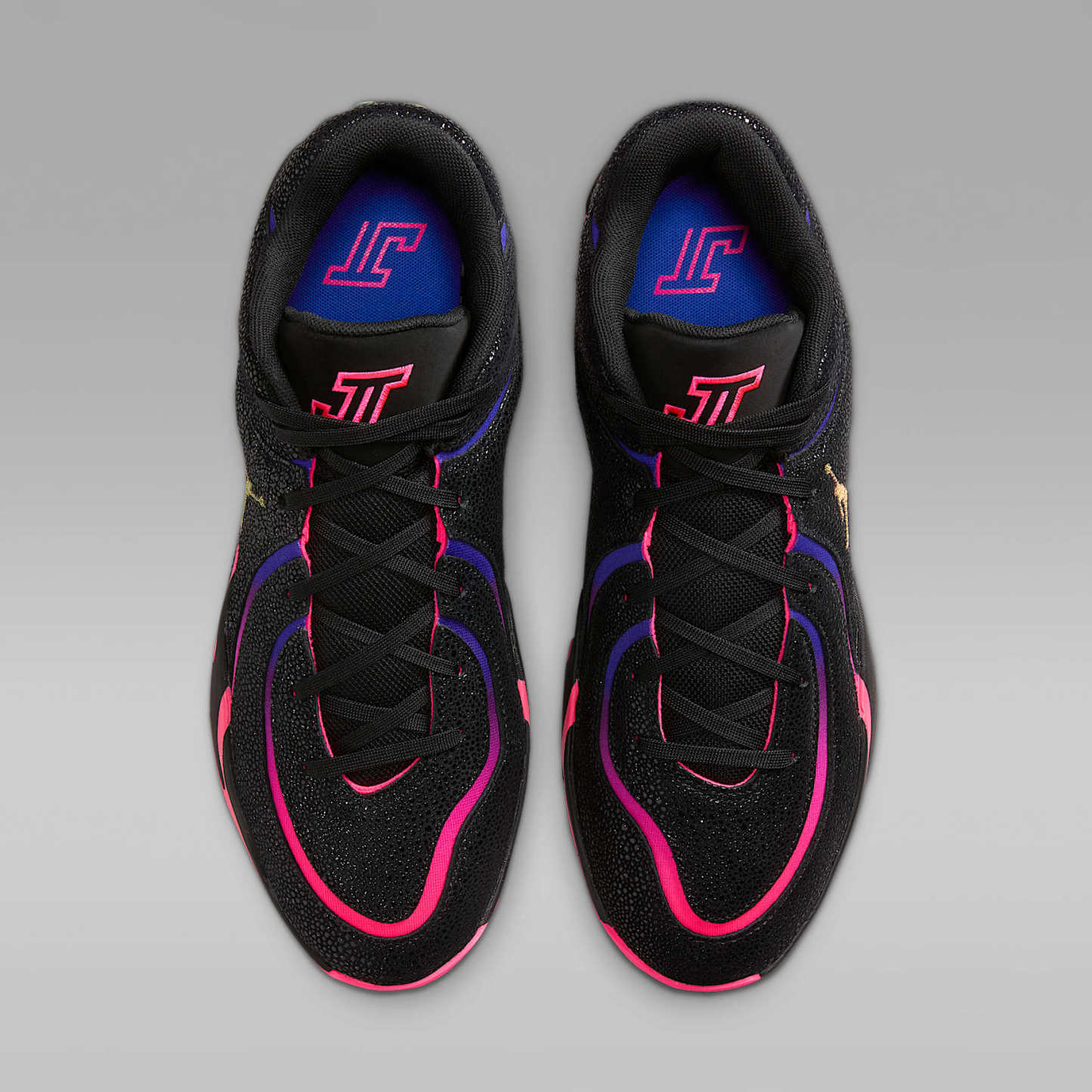 Tatum 4 "Playoffs" Basketballschuh – Schwarz/Fierce Purple/Racer Blue/Hyper Pink