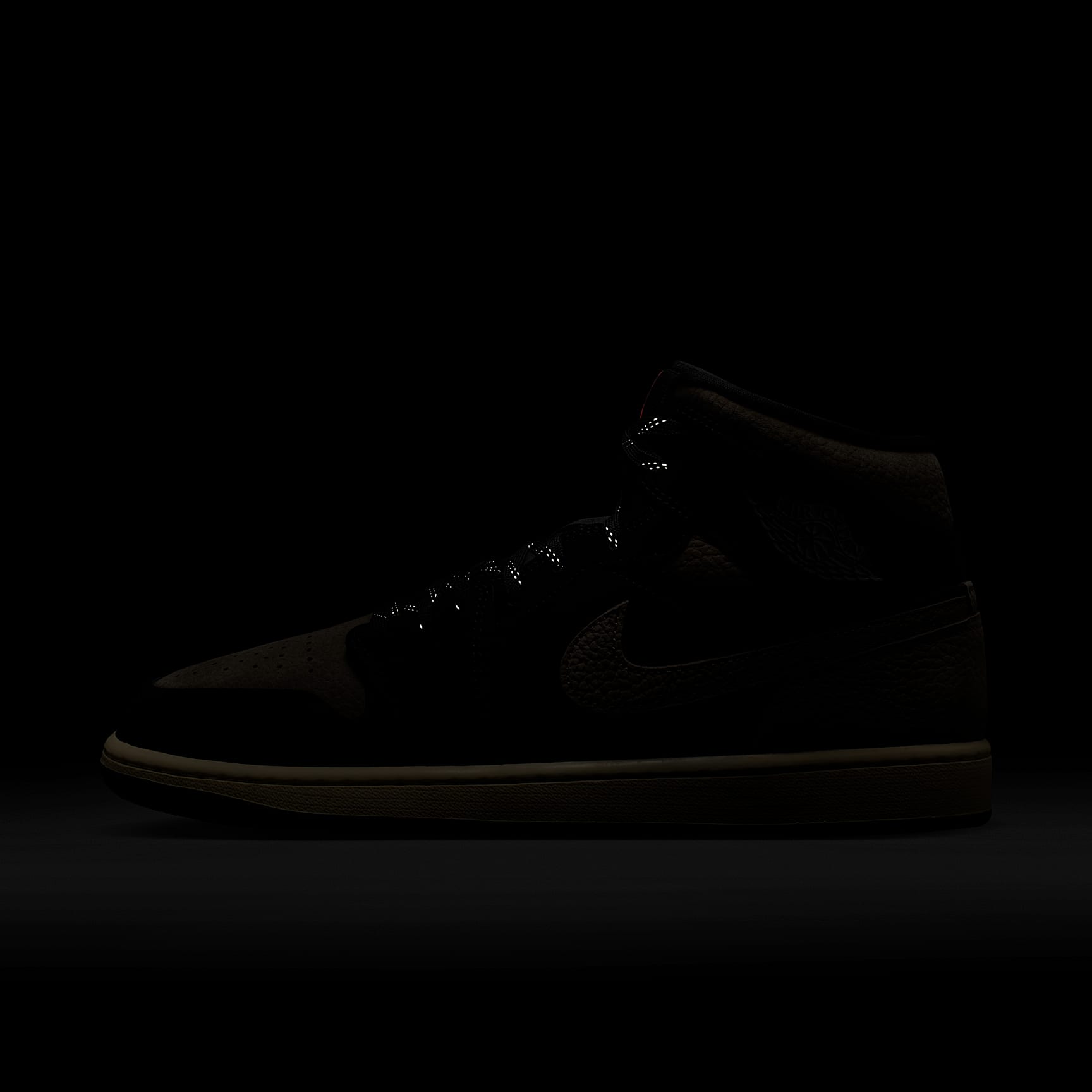 Air Jordan 1 Mid SE Schuh (Herren) – Schwarz/Light Wild Mango/Olive Grey