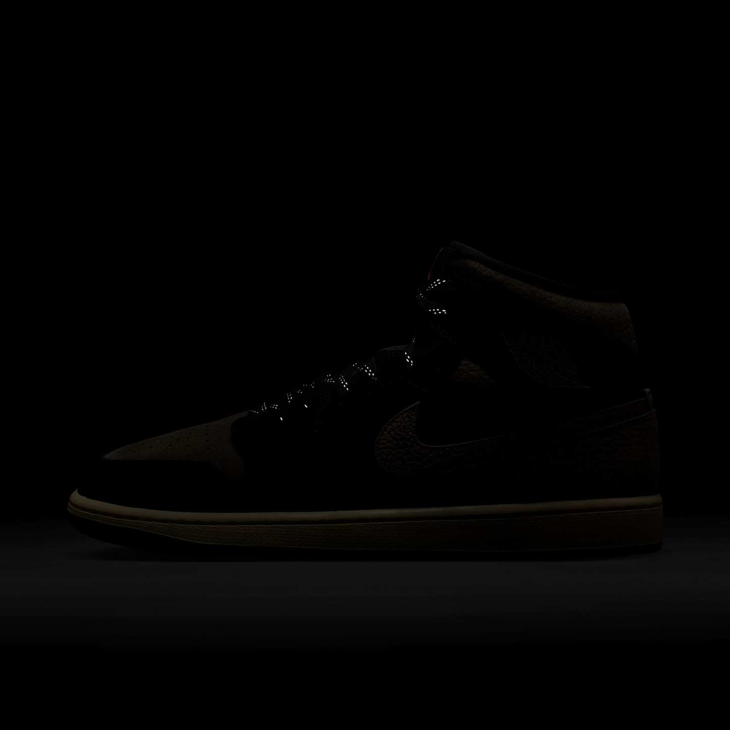 Air Jordan 1 Mid SE Schuh (Herren) – Schwarz/Light Wild Mango/Olive Grey