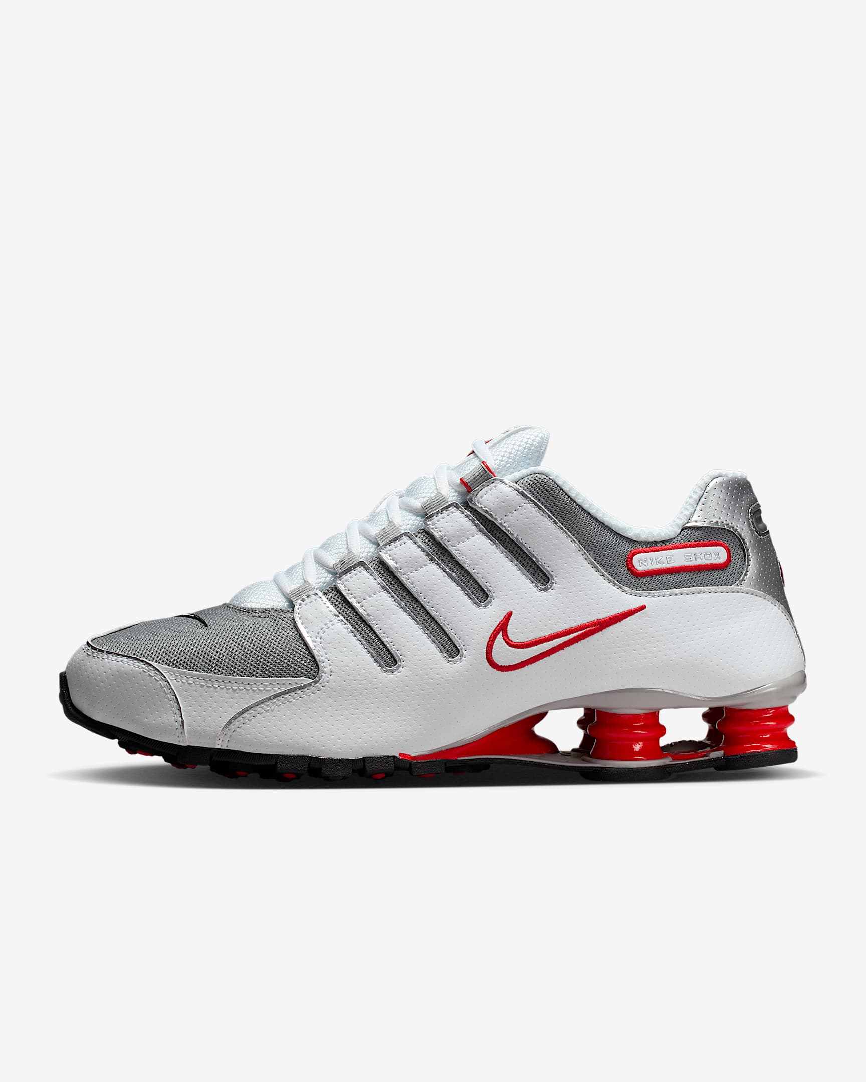 Nike Shox NZ Herrenschuh – Weiß/Sport Red/Cool Grey/Metallic Silver