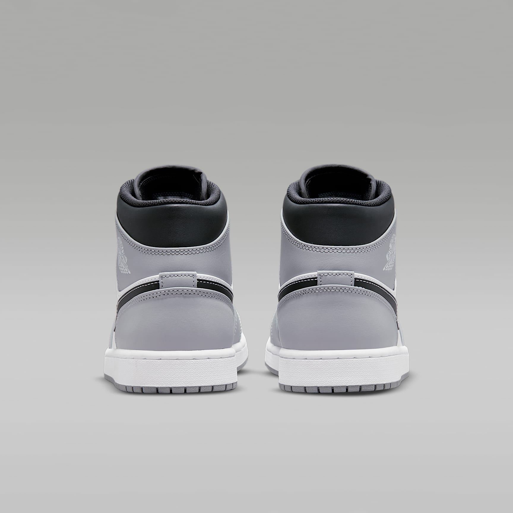 Air Jordan 1 Mid Schuh (Herren) – Light Smoke Grey/Anthracite/Weiß