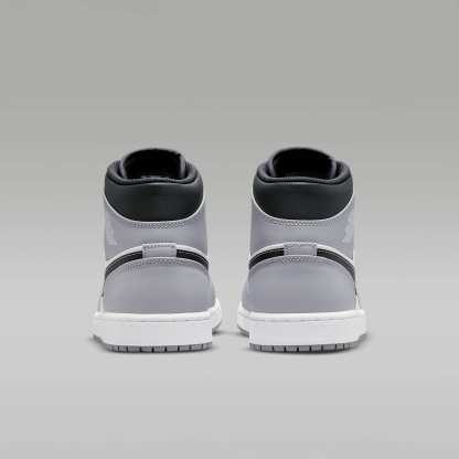 Air Jordan 1 Mid Schuh (Herren) – Light Smoke Grey/Anthracite/Weiß