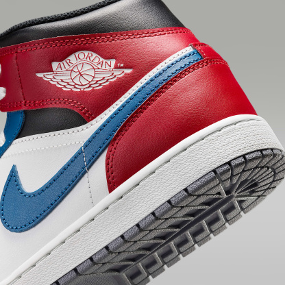 Air Jordan 1 Mid Herrenschuh – True Blue/Varsity Red/Schwarz/Summit White