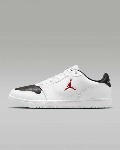 Jordan Court Connect Low Herrenschuhe – Weiß/Schwarz/Gym Red