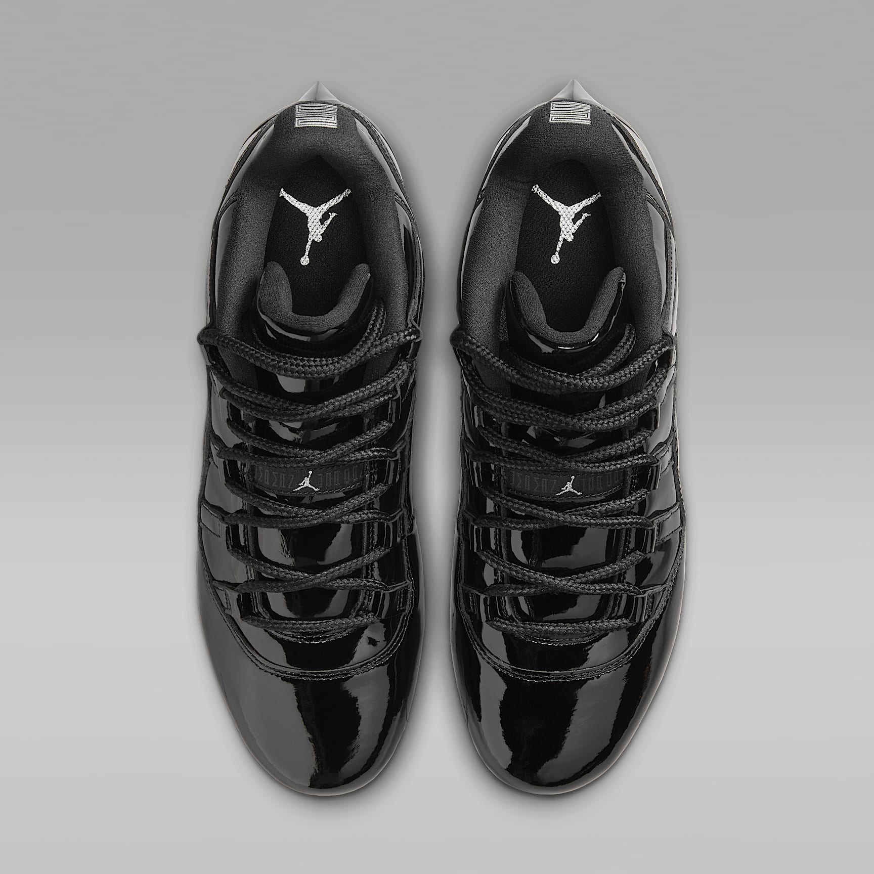 Jordan 11 Low TD American Football-Schuh (Herren) – Schwarz/Anthracite/Metallic Silver