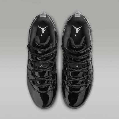 Jordan 11 Low TD American Football-Schuh (Herren) – Schwarz/Anthracite/Metallic Silver