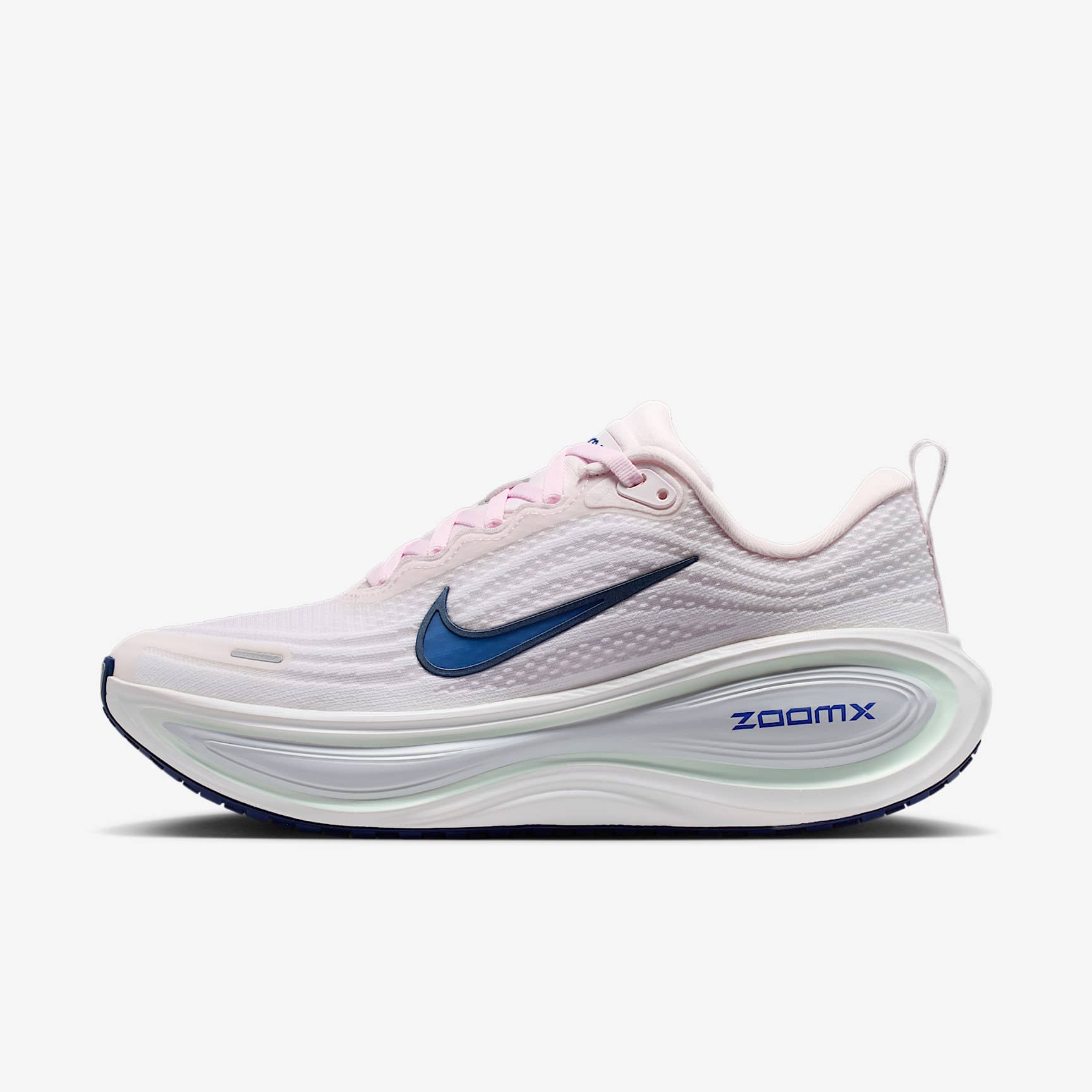 Nike Vomero Plus Straßenlaufschuh (Damen) – Pearl Pink/Weiß/Barely Green/Midnight Navy