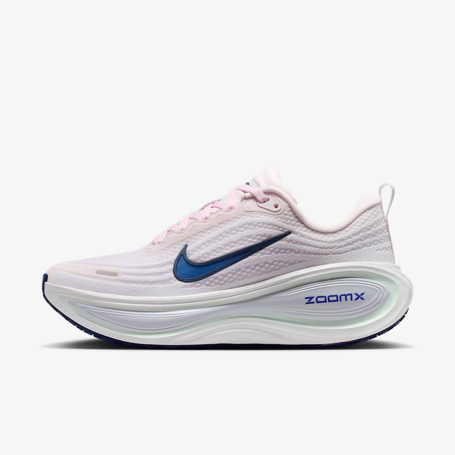 Nike Vomero Plus Straßenlaufschuh (Damen) – Pearl Pink/Weiß/Barely Green/Midnight Navy
