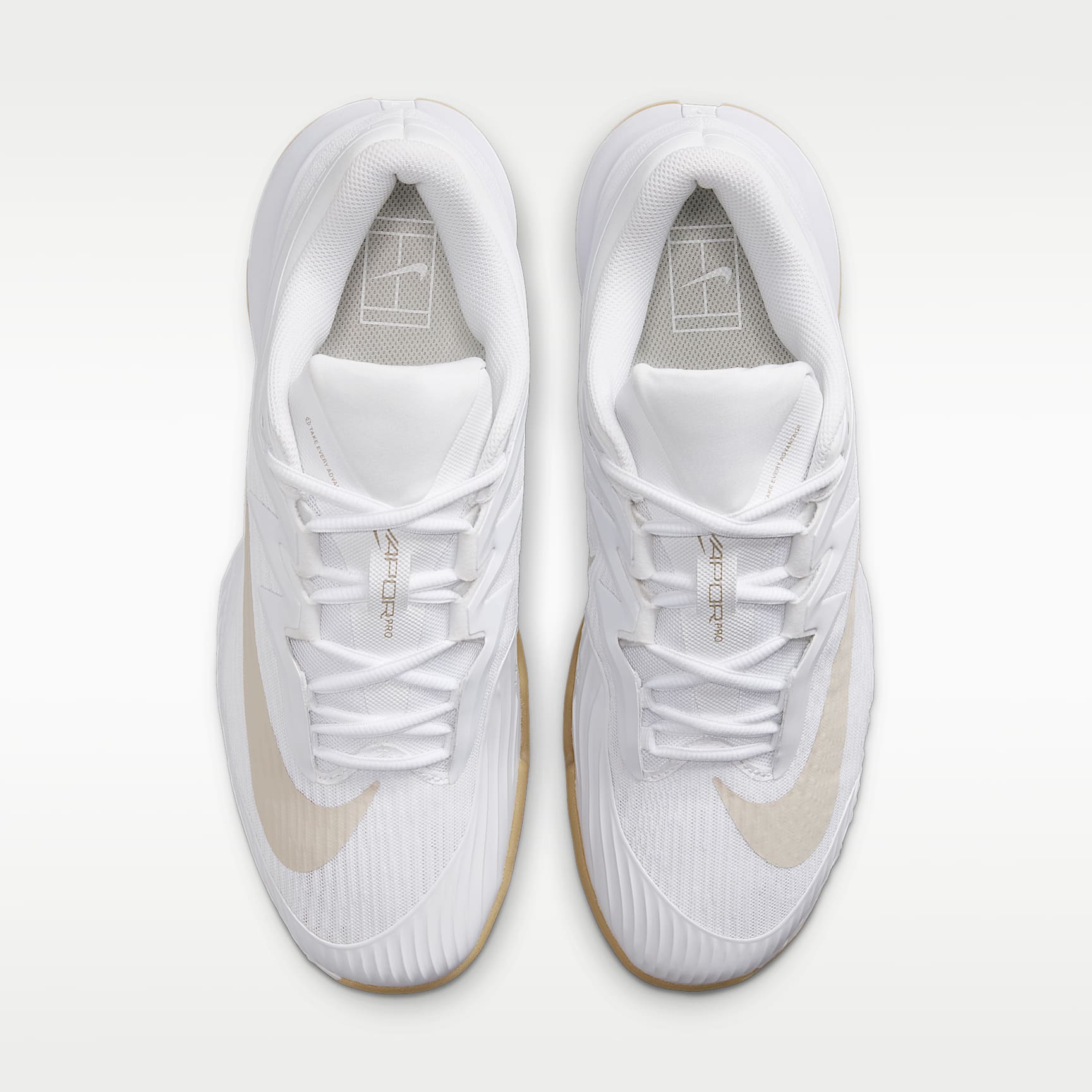 Nike Vapor Pro 3 Clay Court Tennisschuh (Herren) – Weiß/Linen/Linen/Light Orewood Brown