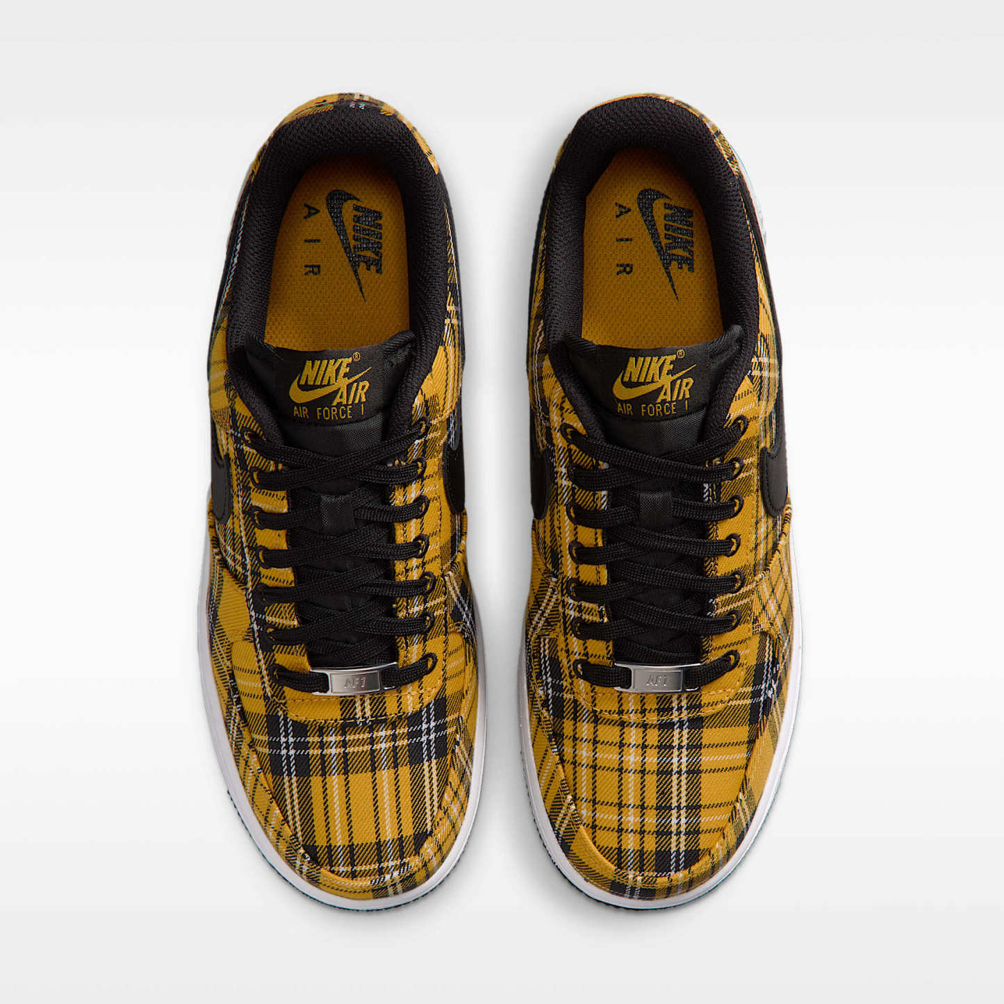 Nike Air Force 1 '07 "Plaid" Schuh (Damen) – Multi-Color/Yellow Ochre/Weiß/Schwarz