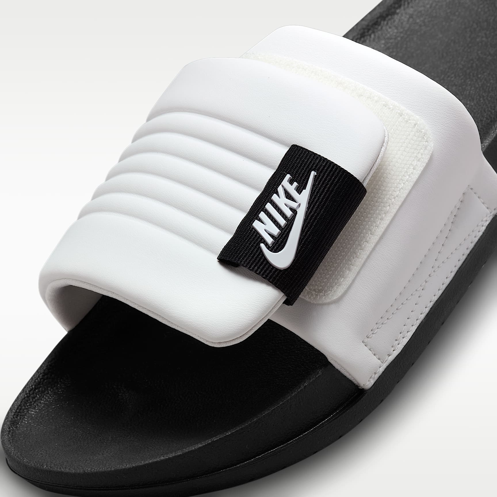 Nike Offcourt Adjust Herren-Slides – Summit White/Schwarz/Summit White