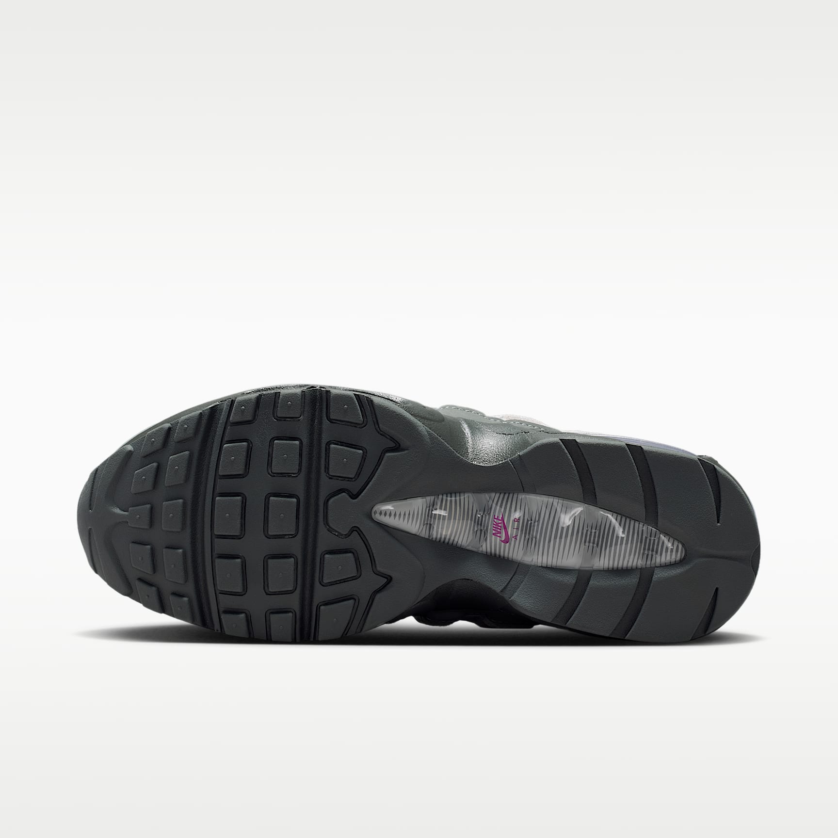 Nike Air Max 95 Big Bubble Schuh (Damen) – Cool Grey/Light Smoke Grey/Vast Grey/Bold Berry