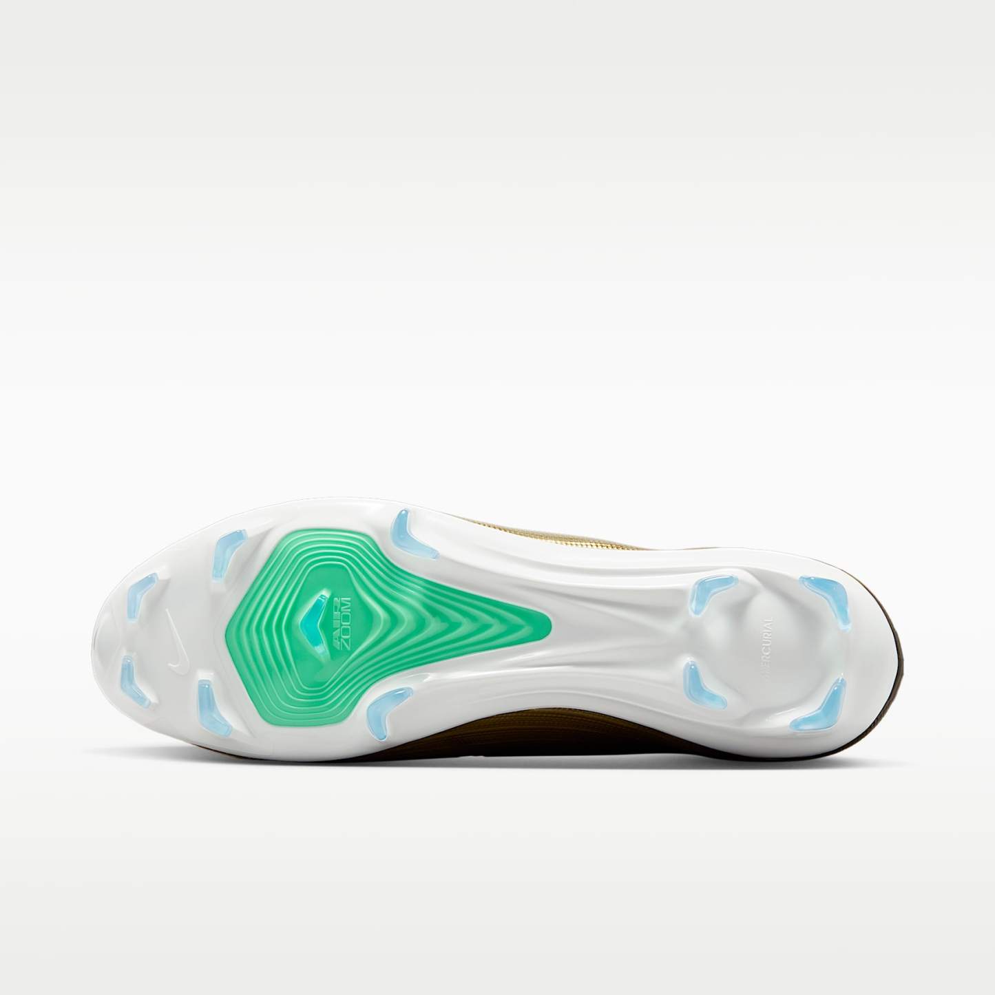 Nike Mercurial Superfly 11 Pro „Kylian Mbappé“ Low-Top-Fußballschuh für normalen Rasen – Metallic Gold/Green Glow