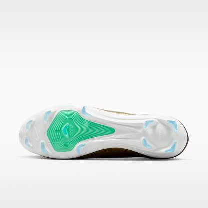Nike Mercurial Superfly 11 Pro „Kylian Mbappé“ Low-Top-Fußballschuh für normalen Rasen – Metallic Gold/Green Glow