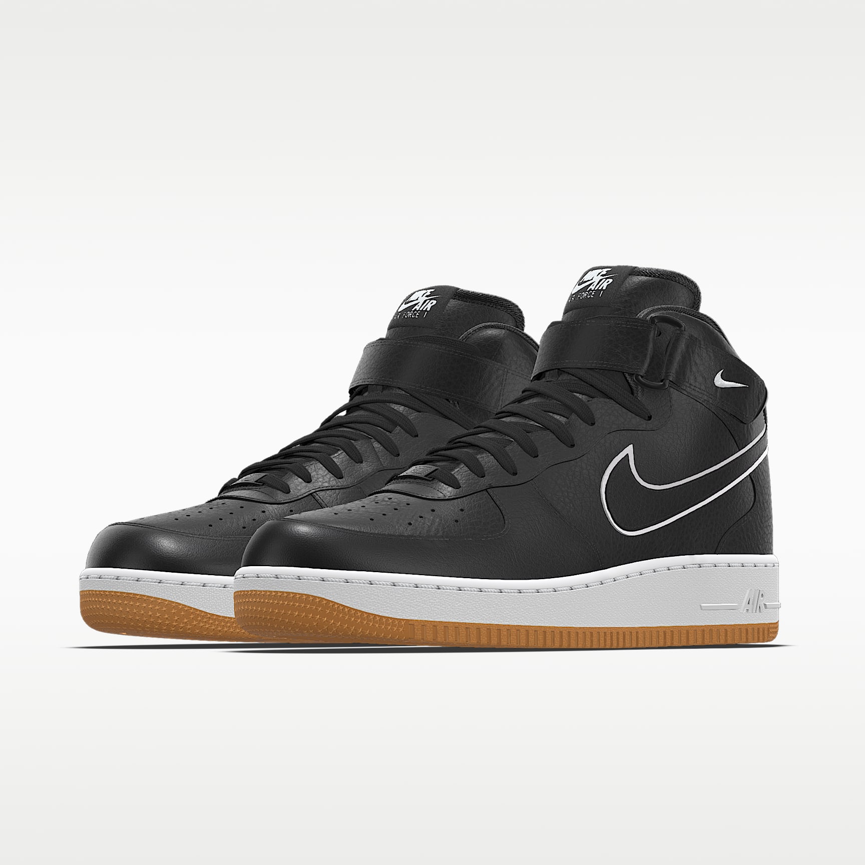 Nike Air Force 1 Mid By You personalisierbarer Damenschuh – Multi-Color/Multi-Color/Multi-Color [2163453639]