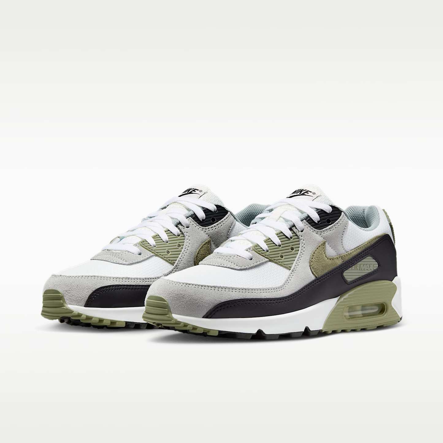Nike Air Max 90 Herrenschuh – Summit White/Light Pumice/Schwarz/Silver Sage