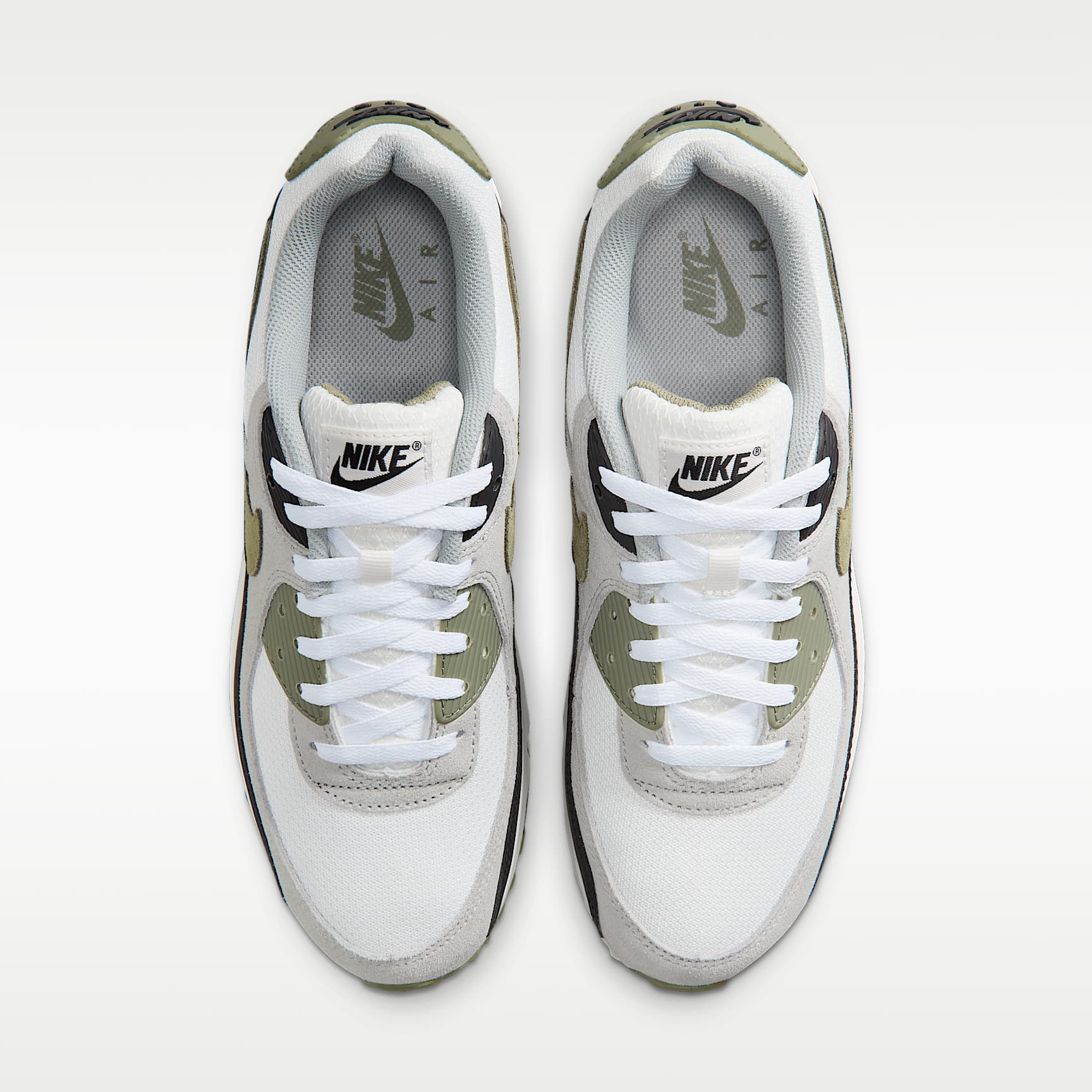 Nike Air Max 90 Herrenschuh – Summit White/Light Pumice/Schwarz/Silver Sage