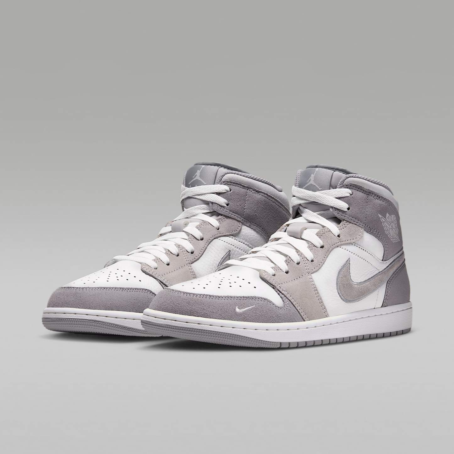 Air Jordan 1 Mid SE Schuh (Herren) – Summit White/Wolf Grey/Pure Platinum
