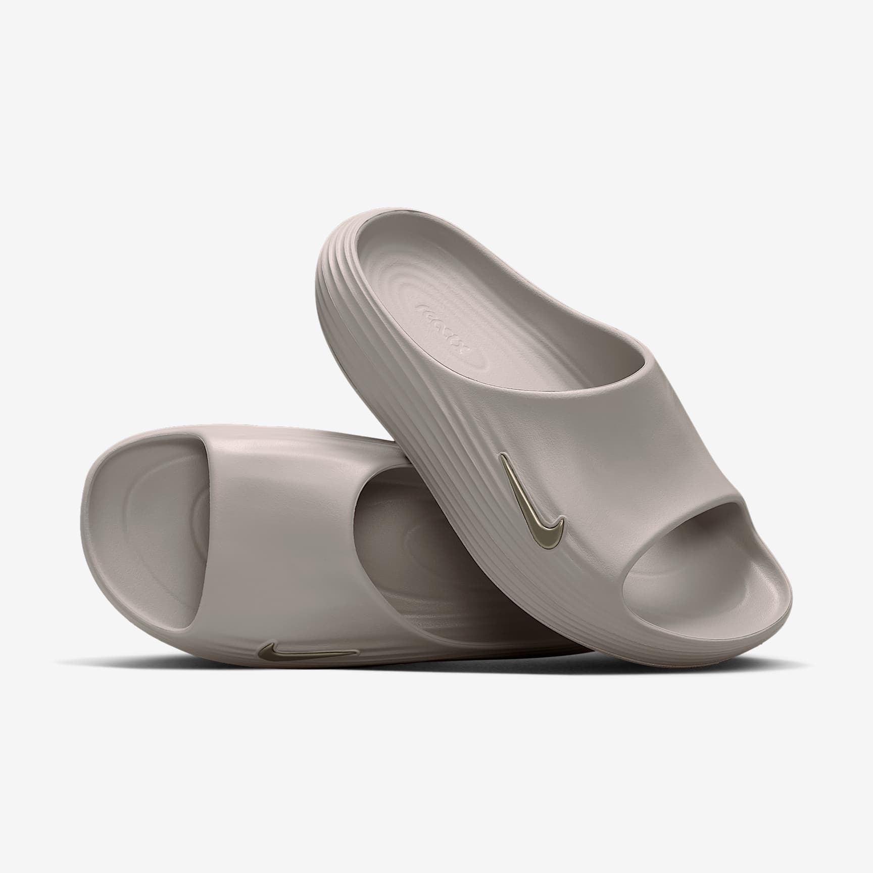 Nike ReactX Rejuven8 Slides (Herren) – Moon Particle/Moon Particle
