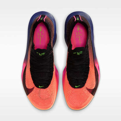 Nike Alphafly 3 Glam Laufschuhe für Straßenwettkämpfe (Herren) – Orange Pulse/Purple Dynasty/Electric Green/Schwarz