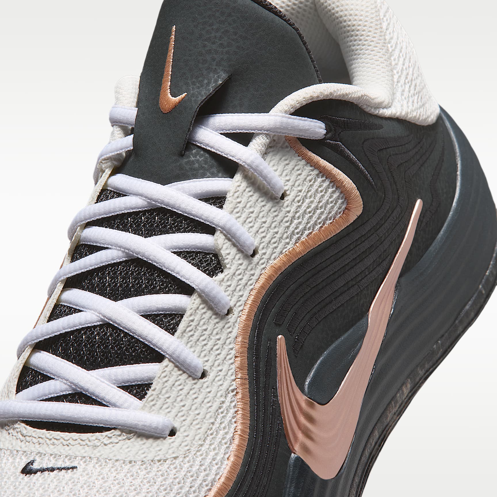 Nike Precision 8 Low Basketballschuh (Herren) – Anthracite/Sail/Sunset Haze/Sunset Haze