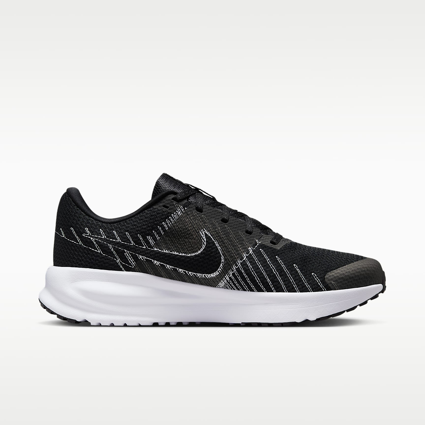 Nike Run Defy Straßenlaufschuh (Herren) – Schwarz/Weiß