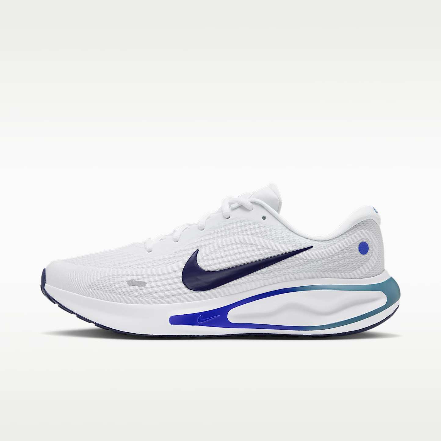 Nike Journey Run Straßenlaufschuh (Herren) – Weiß/Grey Mist/Racer Blue/Midnight Navy