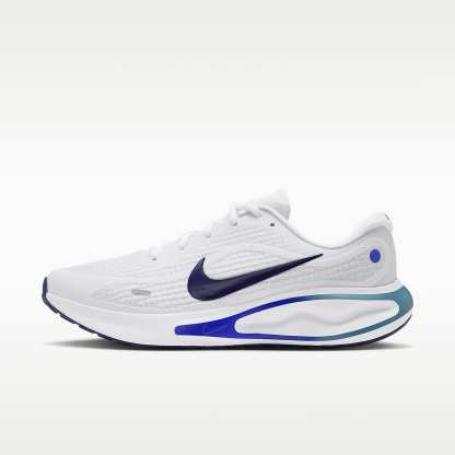 Nike Journey Run Straßenlaufschuh (Herren) – Weiß/Grey Mist/Racer Blue/Midnight Navy