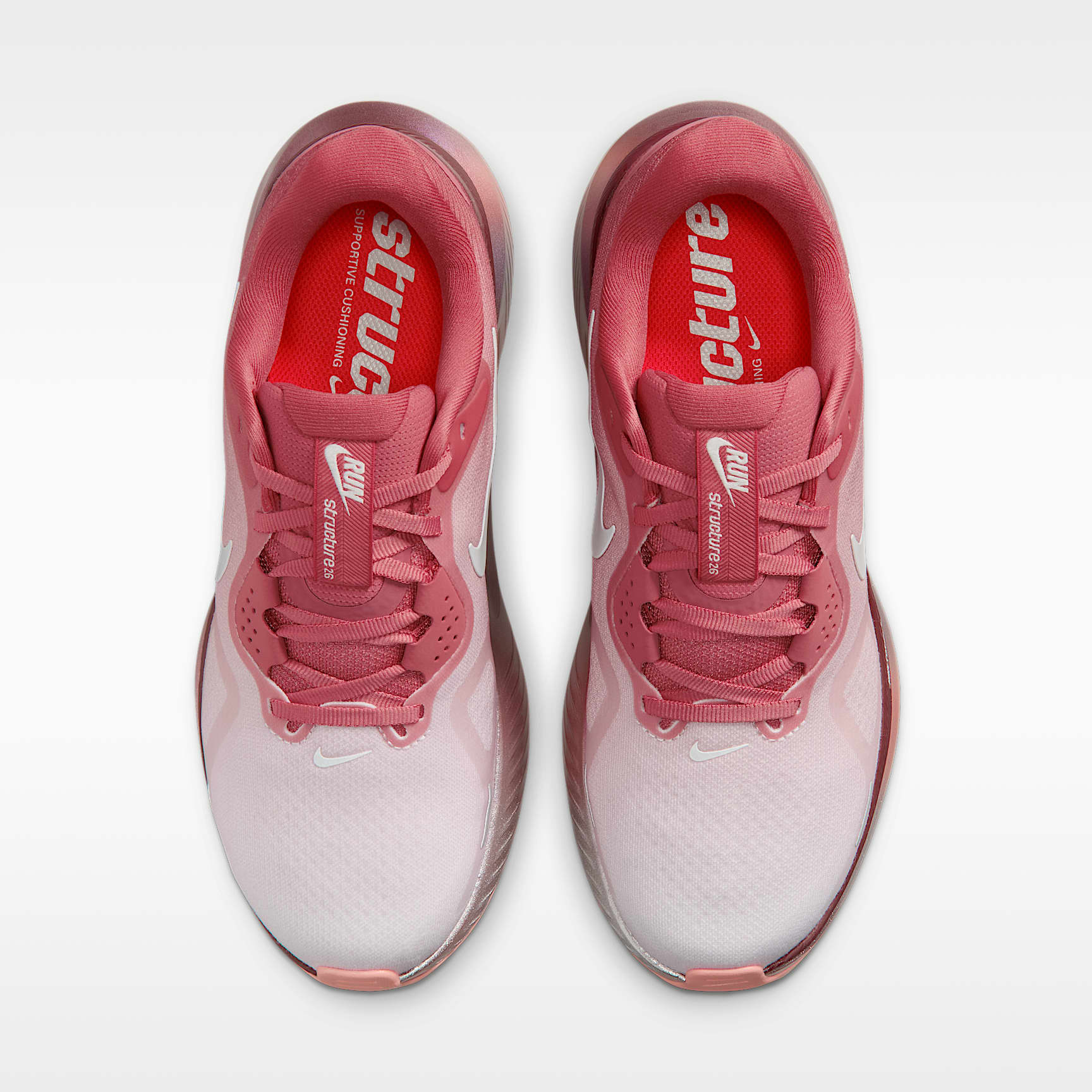Nike Structure 26 SE Straßenlaufschuh (Damen) – Light Redwood/Team Red/Bright Crimson/Barely Green