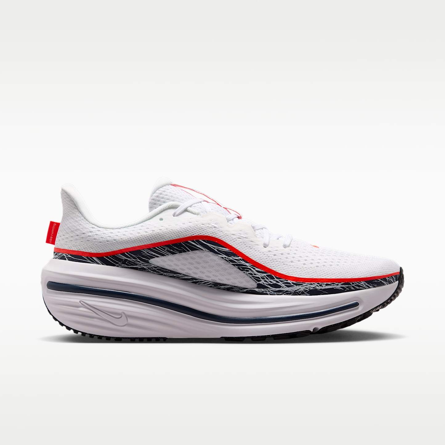 Nike Winflo 12 Straßenlaufschuh (Herren) – Weiß/Dynamic Yellow/Bright Crimson/Obsidian