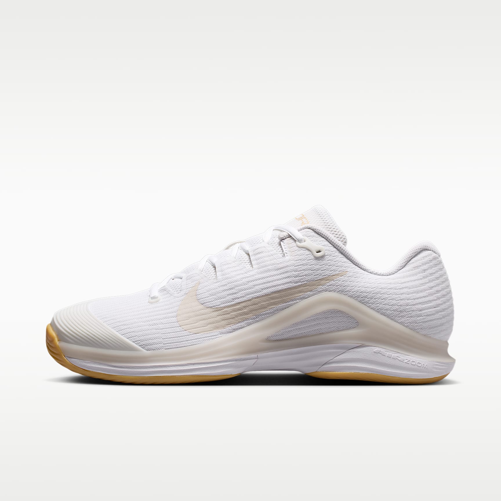Nike Vapor 12 Tennisschuh für Hartplätze (Herren) – Weiß/Summit White/Linen/Light Orewood Brown
