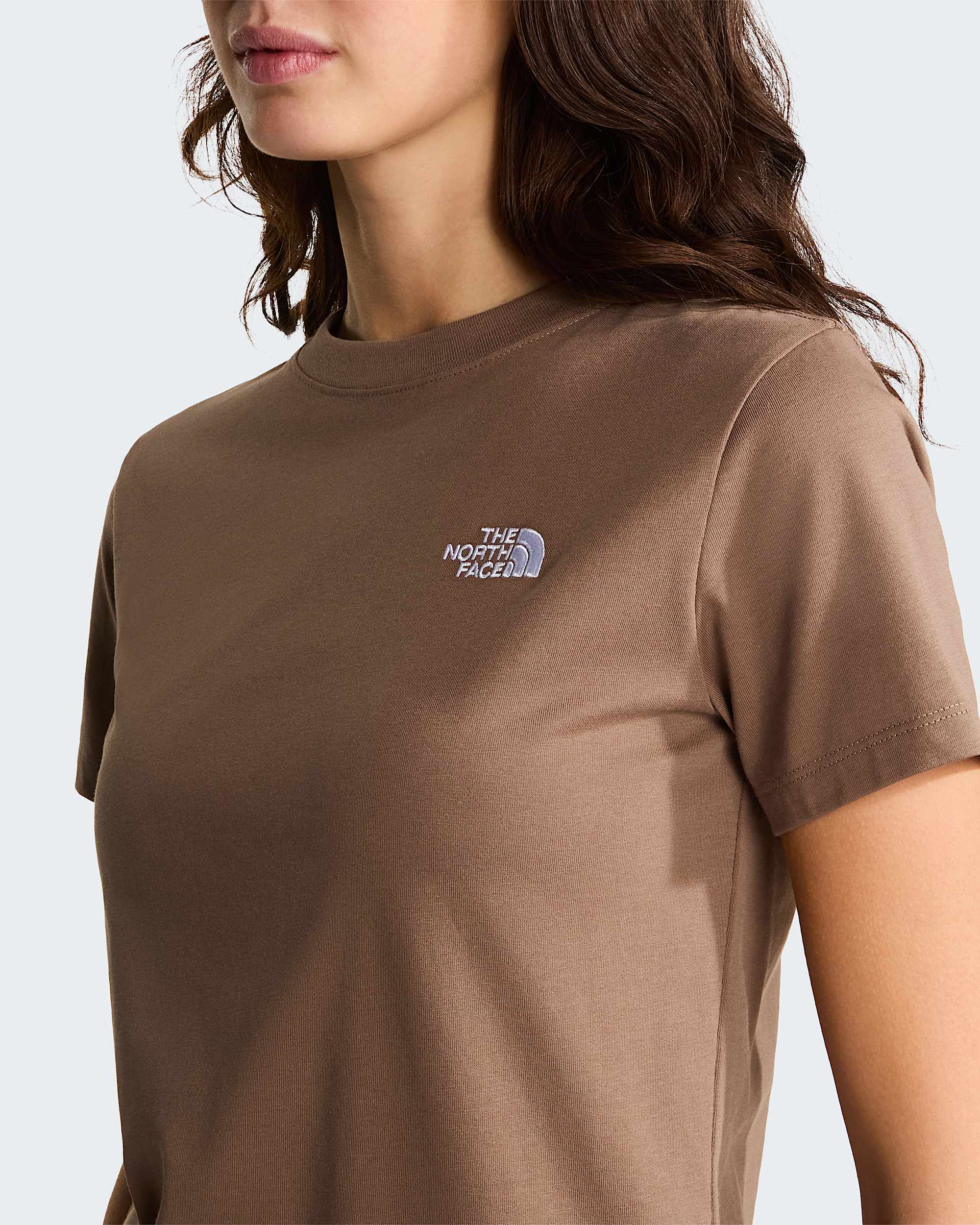 Evolution Simple Dome schmal geschnittenes T-Shirt für Damen – Garnet