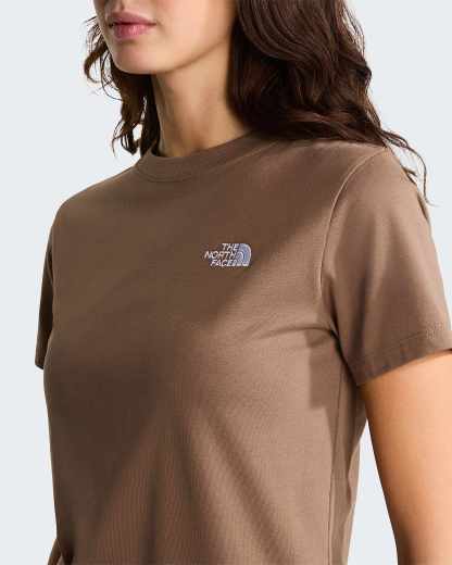 Evolution Simple Dome schmal geschnittenes T-Shirt für Damen – Garnet
