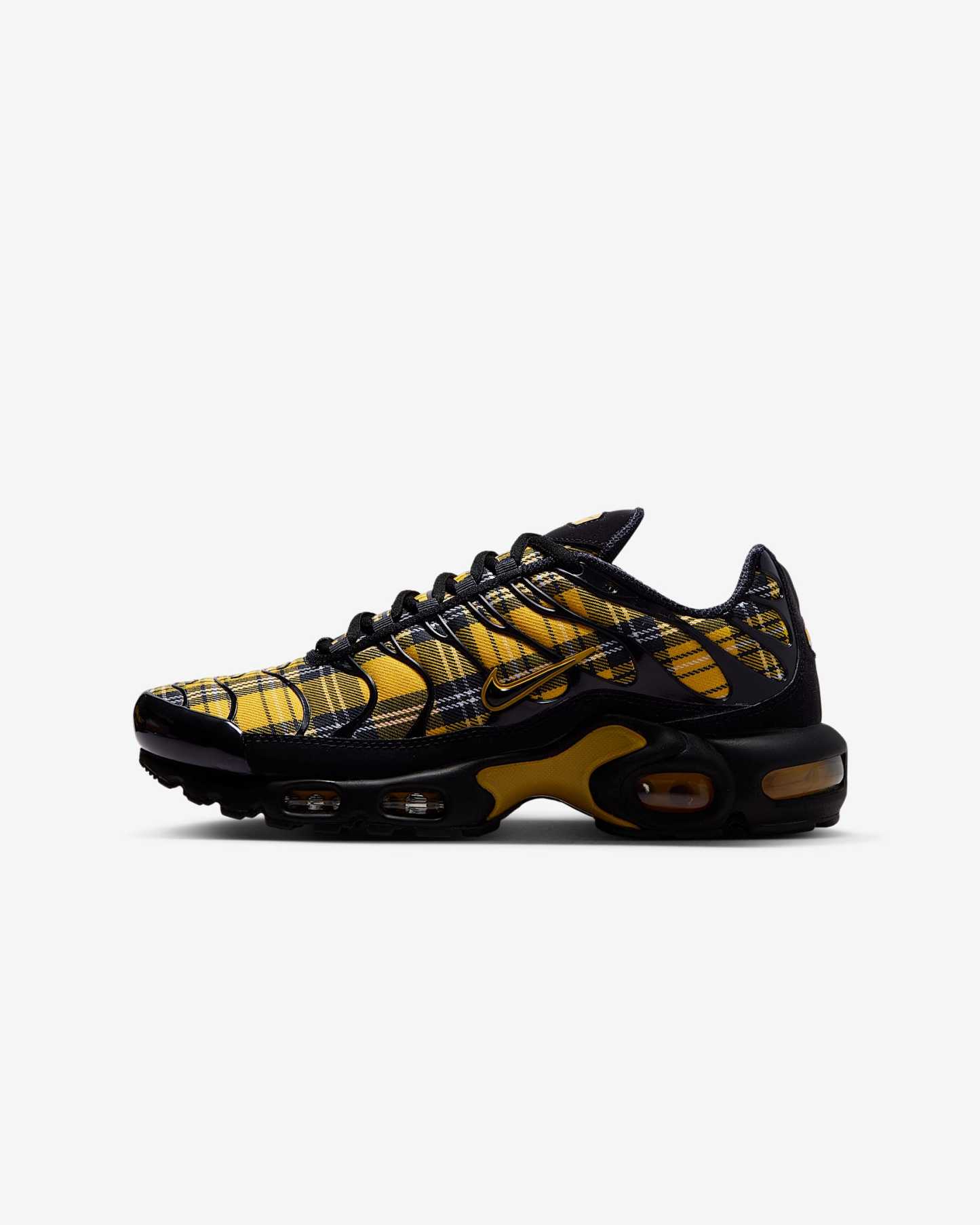 Nike Air Max Plus Schuh (Damen) – Schwarz/Weiß/Yellow Ochre