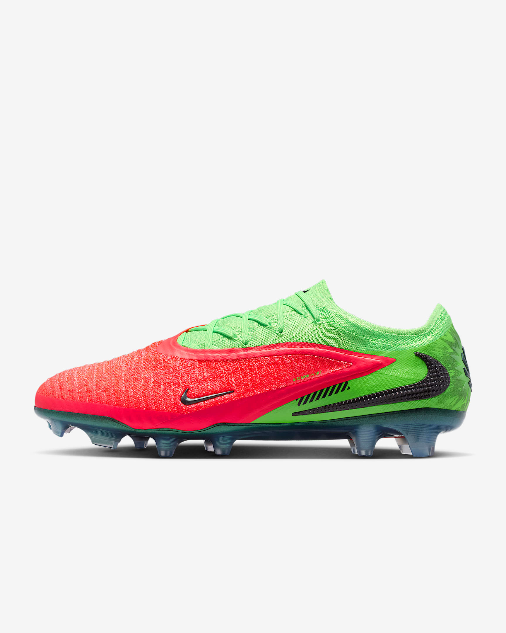 Nike Phantom 6 Low Elite "Erling Haaland" Fußballschuh für normalen Rasen – Hot Punch/Green Strike/Schwarz