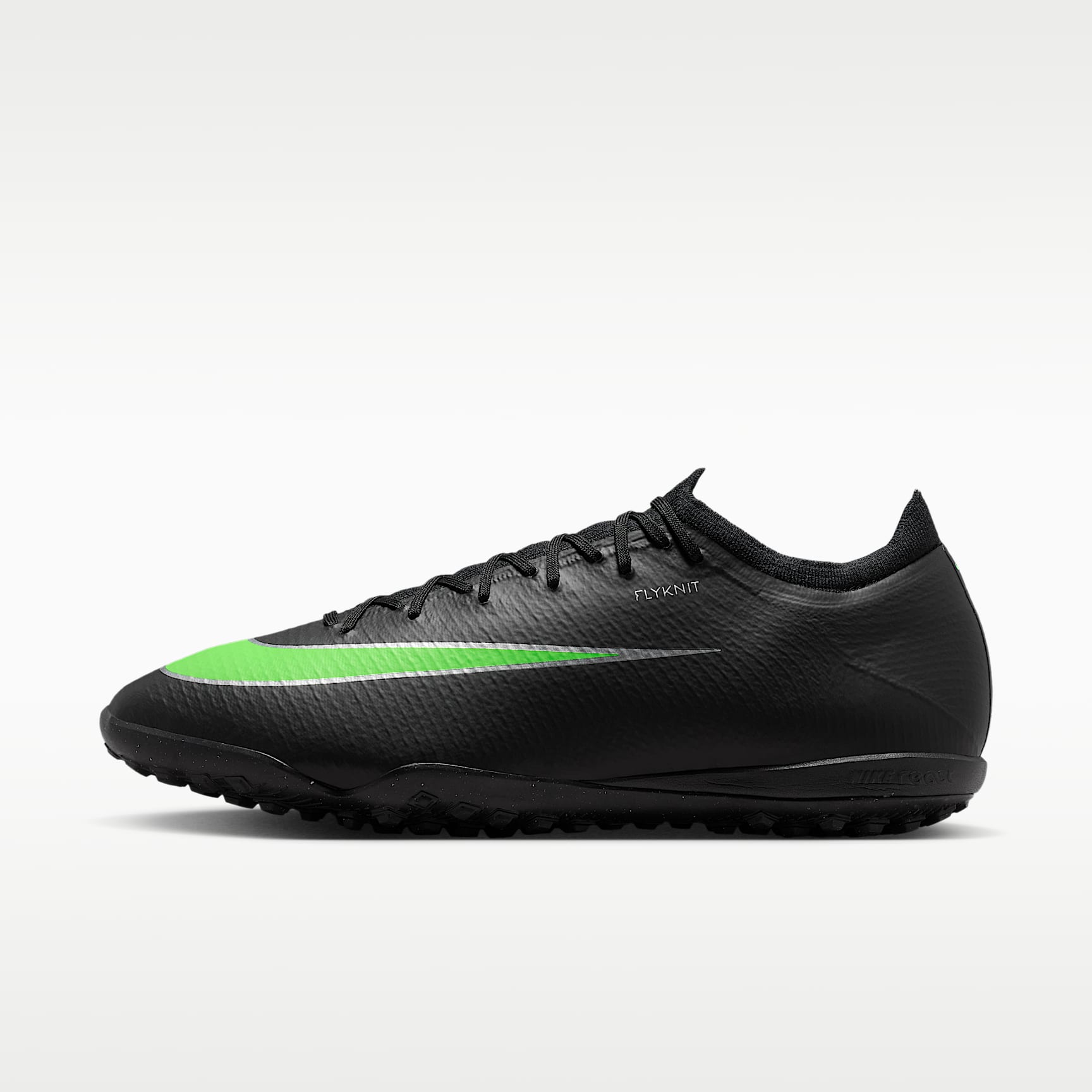 Nike Mercurial Vapor 17 Pro Low-Top-Fußballschuh für Turf – Schwarz/Schwarz/Illusion Green